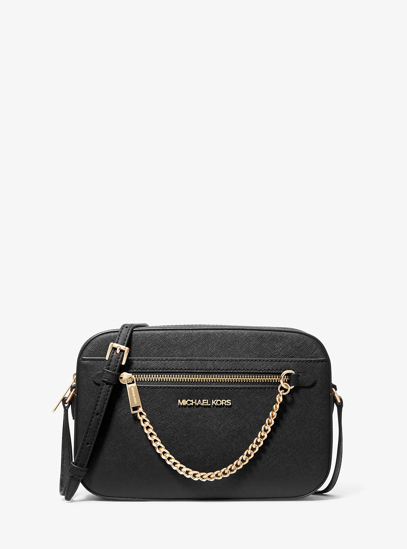 Bolso Crossbody Grande Michael Kors Jet Set en Cuero Saffiano - Elegante y Resistente