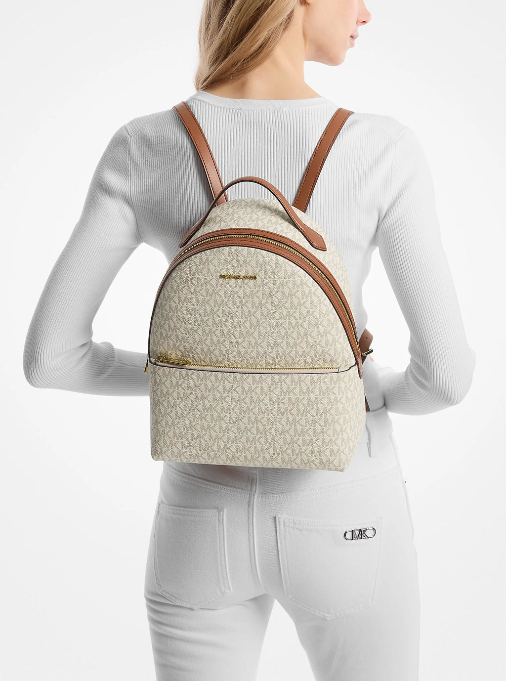 Mochila Mediana Michael Kors Sheila con Logo - Elegante, Práctica y Espaciosa