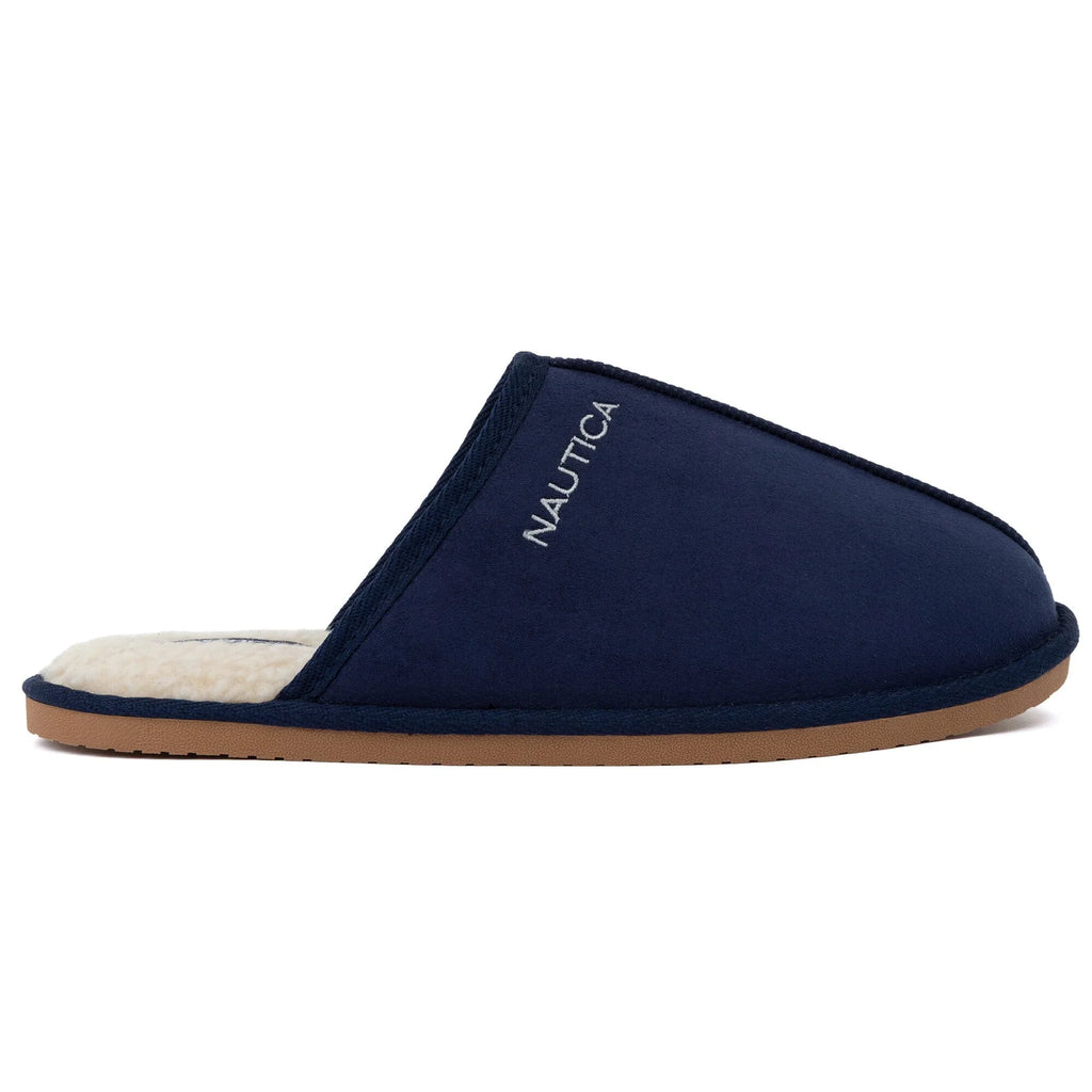 Pantuflas para Hombre Nautica con Forro de Piel Sintética - Cómodas y Abrigadas