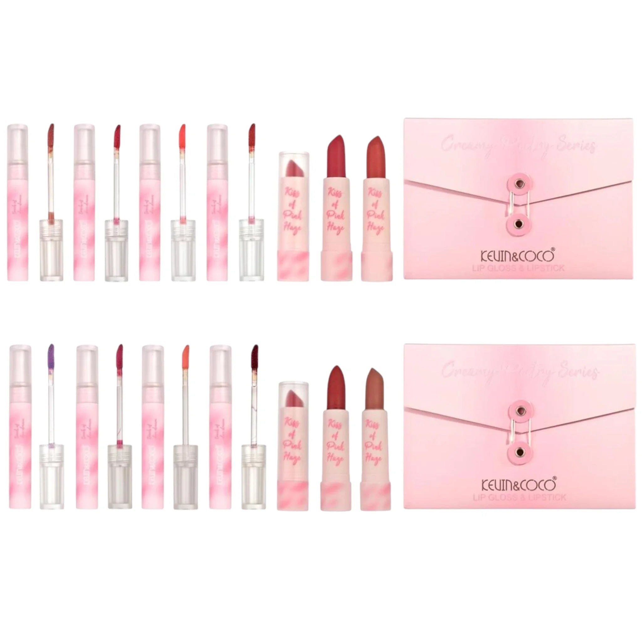 Set de Labial y Gloss Creamy Poetry Kevin & Coco
