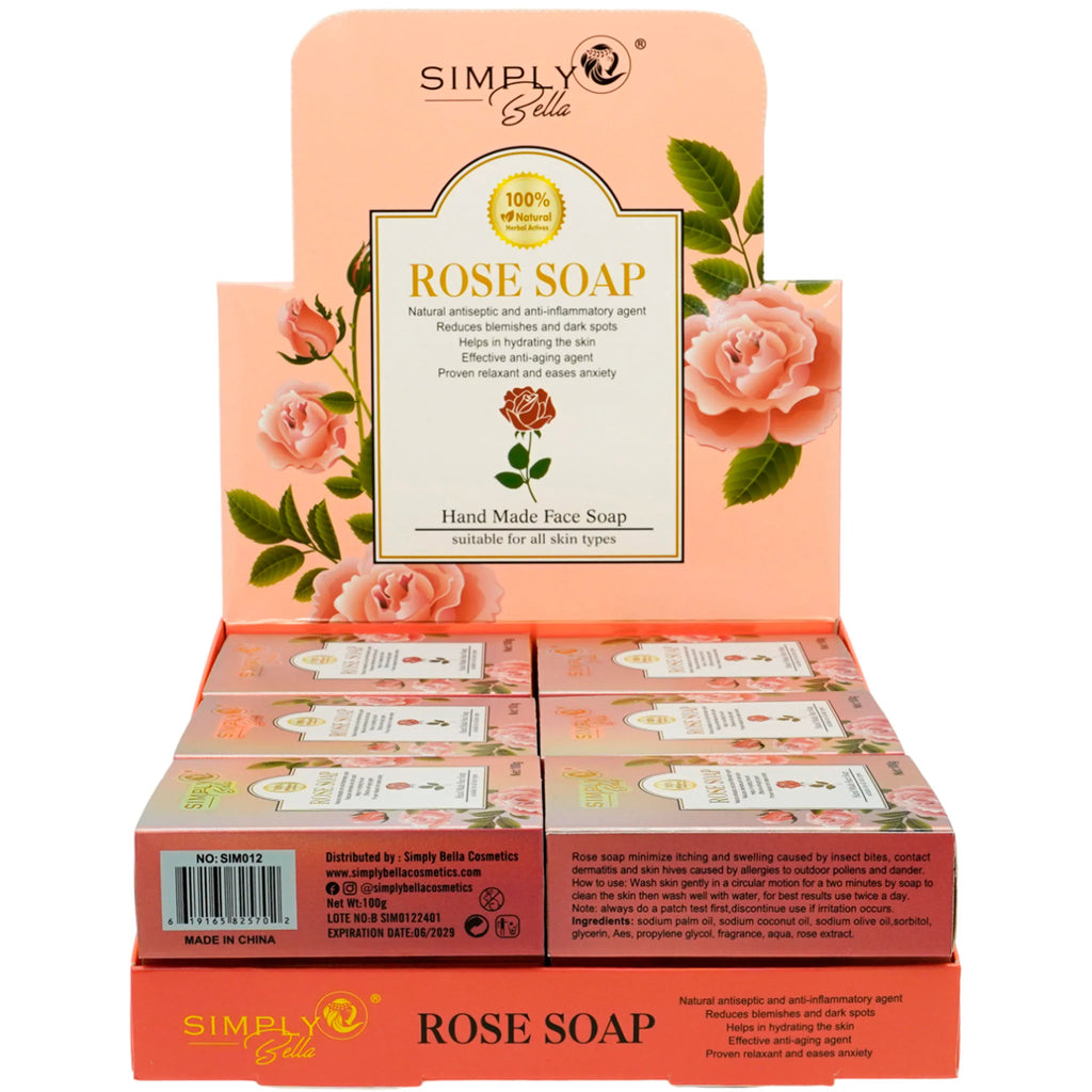 Jabón Facial de Rosa – Simply Bella