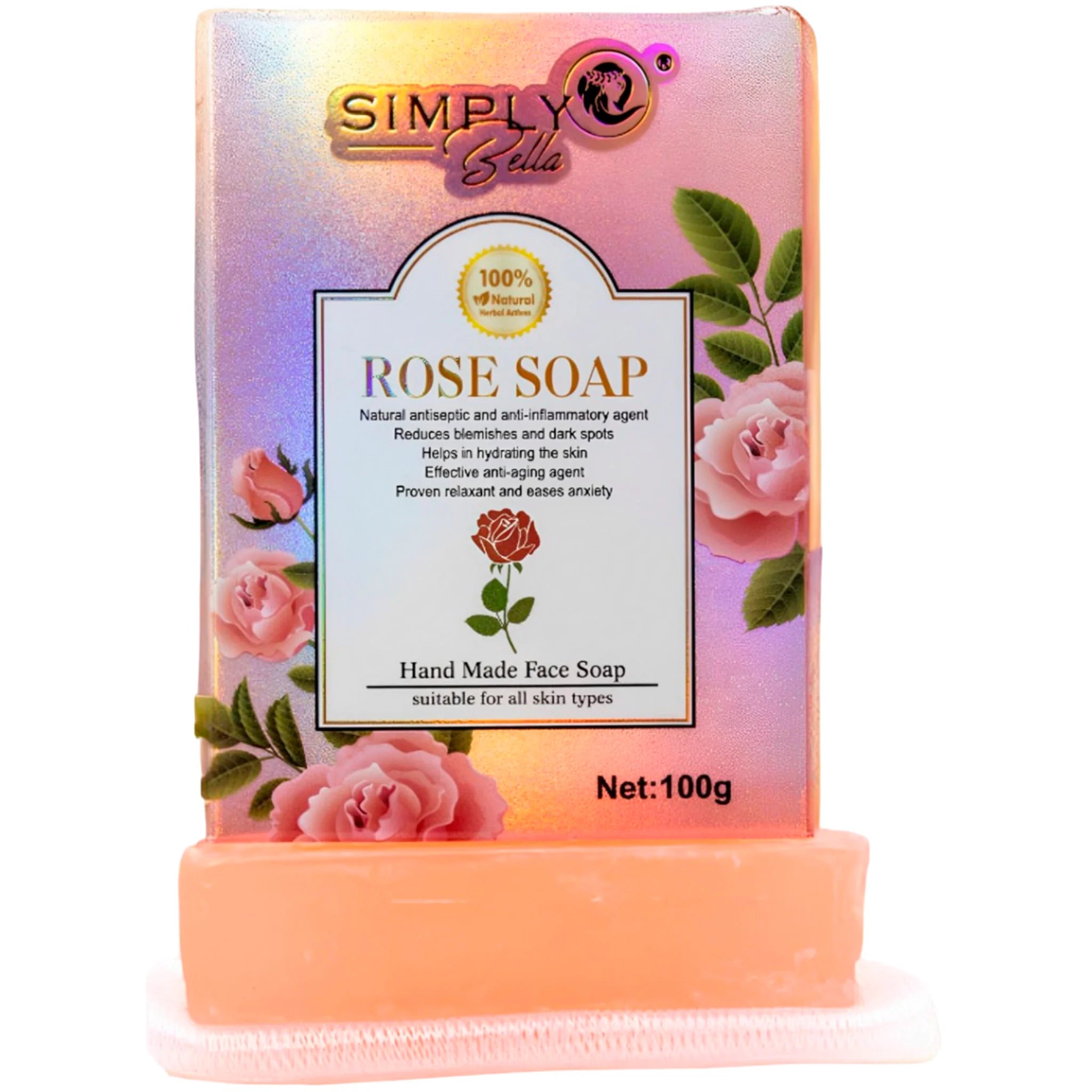 Jabón Facial de Rosa – Simply Bella
