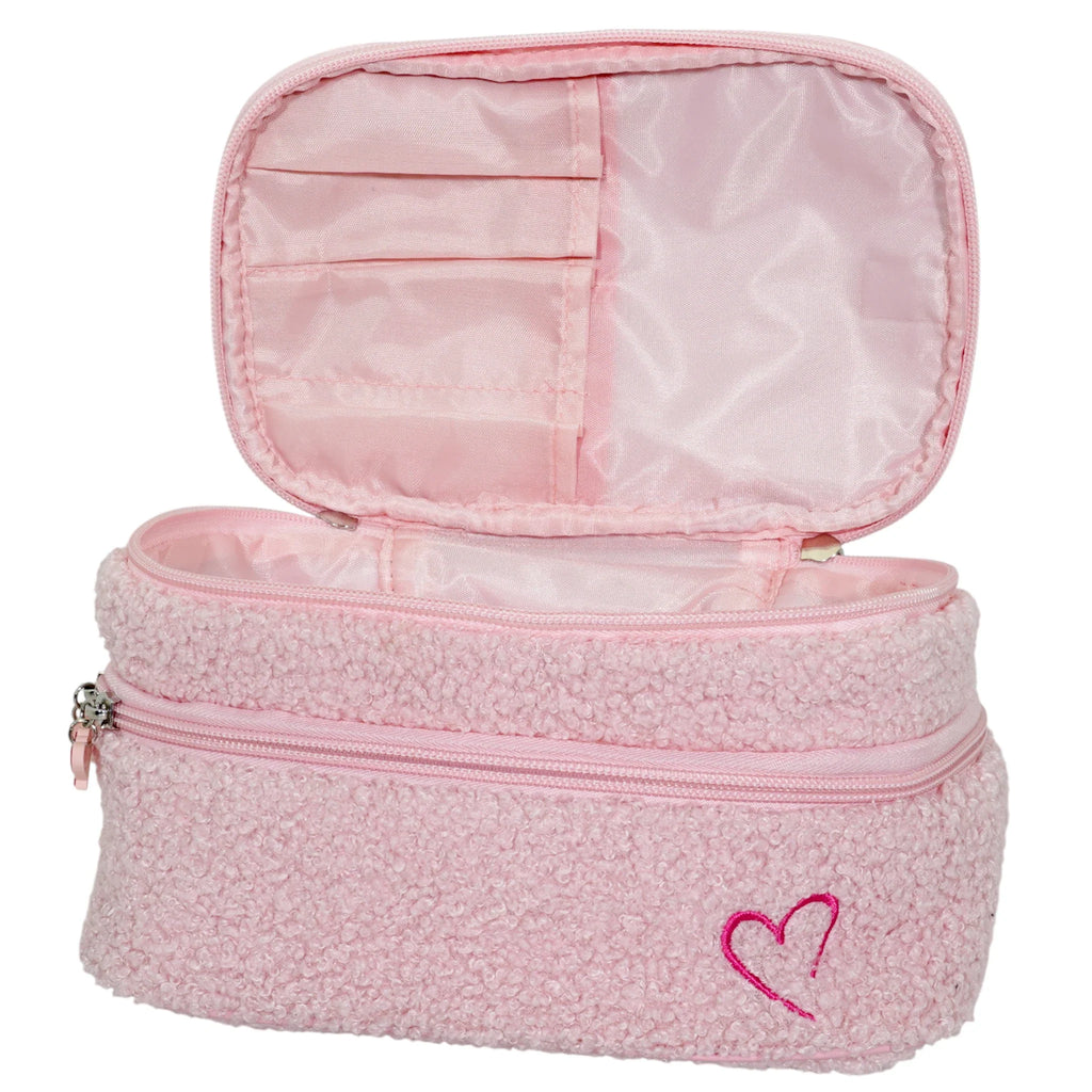 Bolso de Maquillaje Rosa con Asa – Beauty Creations
