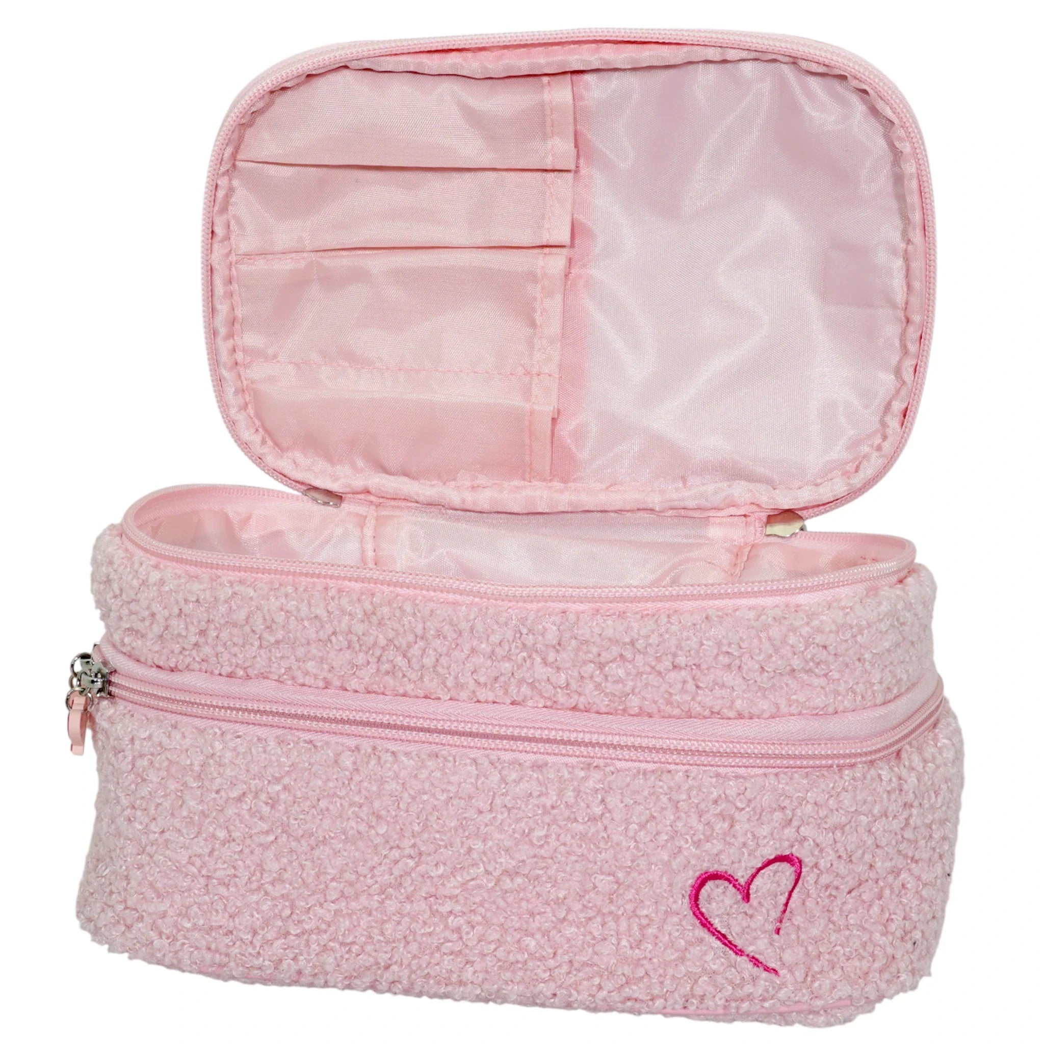 Bolso de Maquillaje Rosa con Asa – Beauty Creations