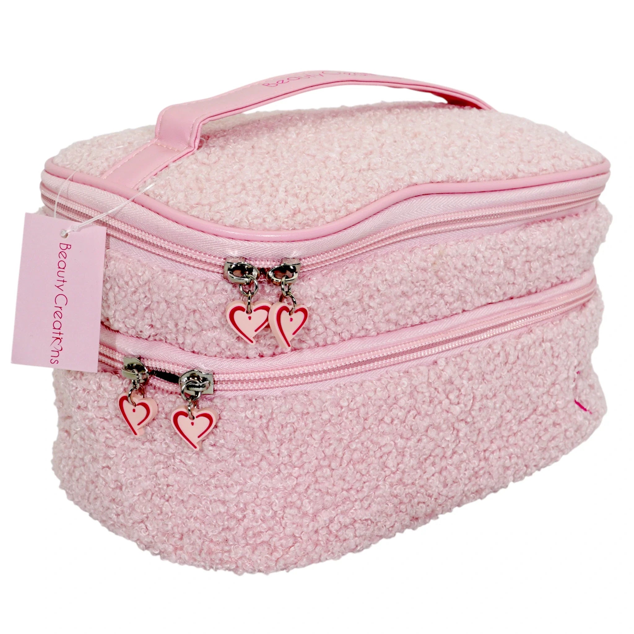 Bolso de Maquillaje Rosa con Asa – Beauty Creations