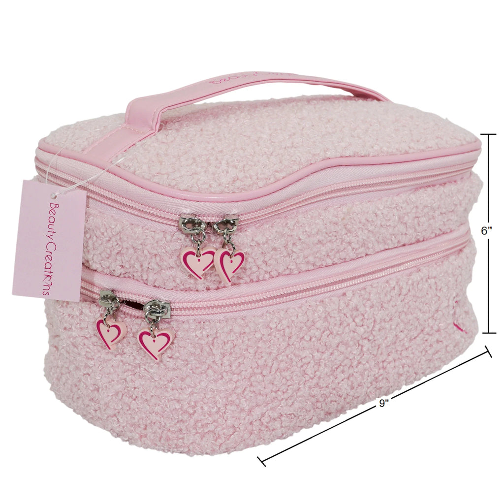 Bolso de Maquillaje Rosa con Asa – Beauty Creations